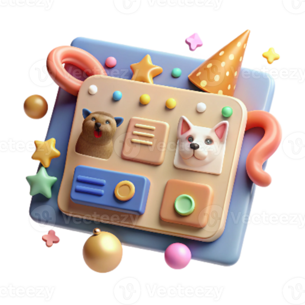 magnificent creative Computer Interface for Animal Identification System User Friendly Isolated png