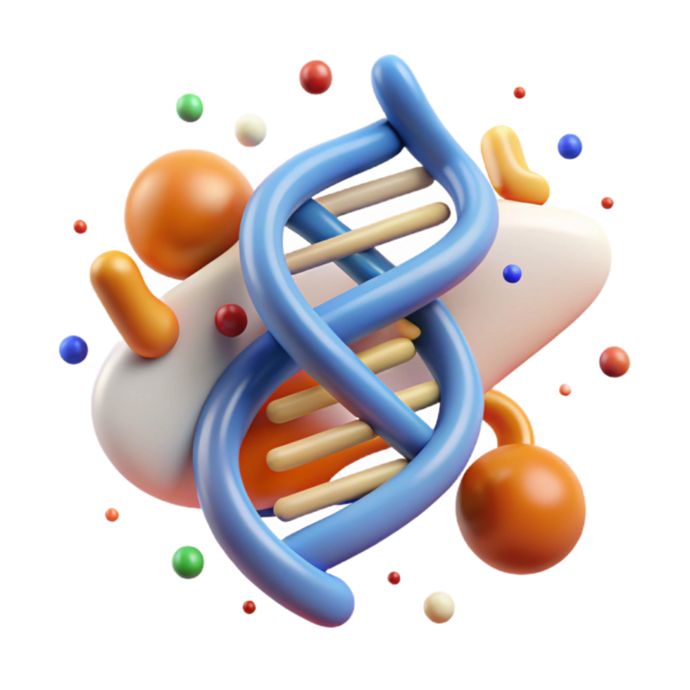 extraordinary contemporary Genetic Engineering Icon Isolated on White exclusive png