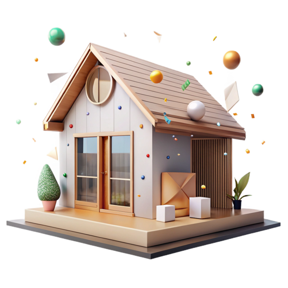 stunning classic Eco Friendly House Front View Transparent genuine png