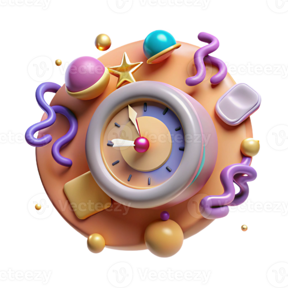 magnificent traditional Animated Clock Ticking Forward Isolated high resolution png