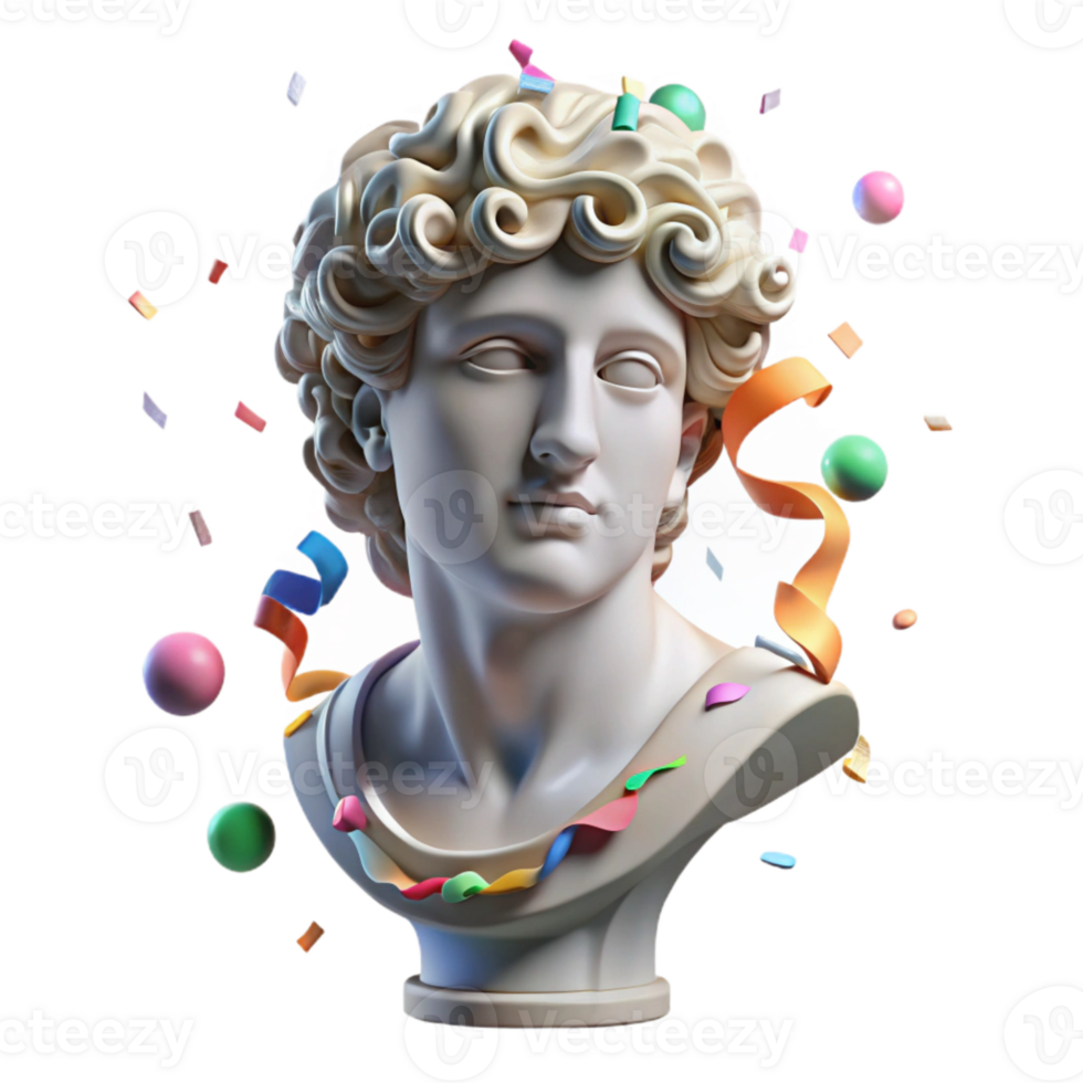 wonderful artistic Classical Sculpture Bust Transparent with Smooth Finish png
