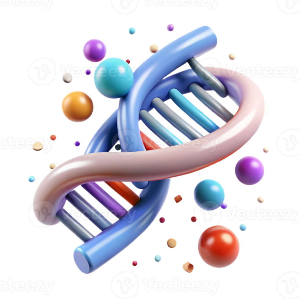 stunning abstract Dna Double Helix Molecular Structure Isolated genuine png
