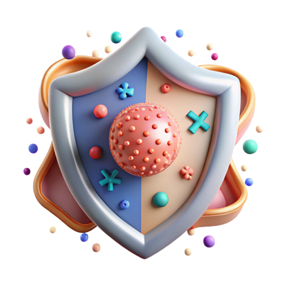 serene contemporary Disease Prevention Icon Shield Cutout original png