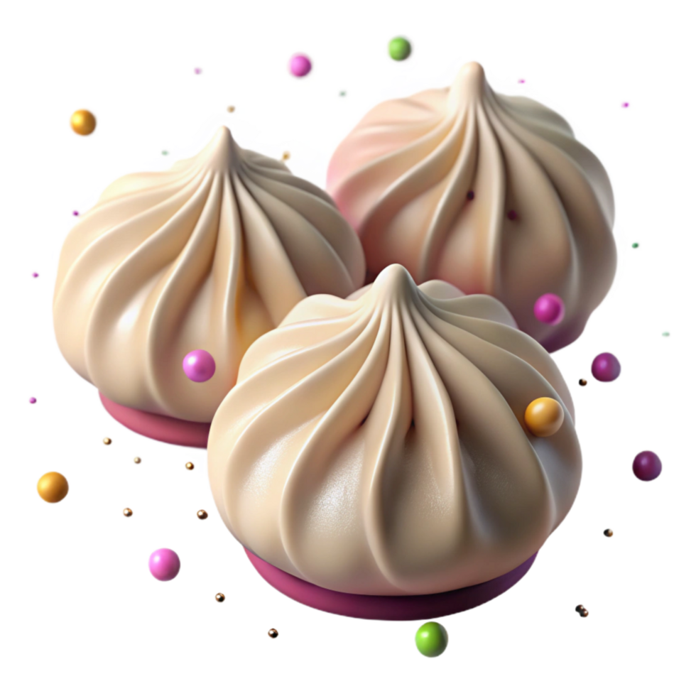 wonderful abstract Chinese Dumplings Steamed Pork Filling Isolated Cutout professional png