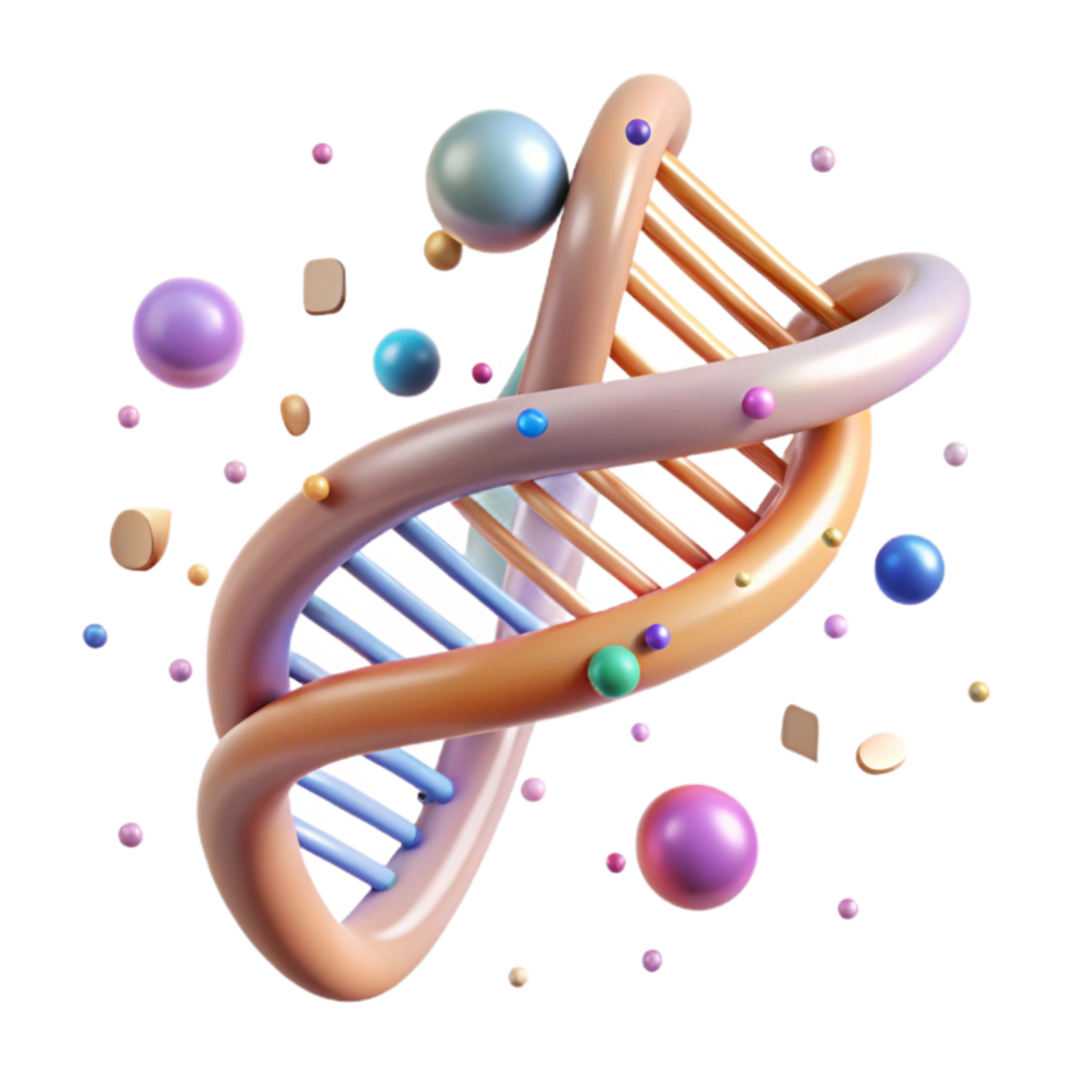 beautiful classic Dna Double Helix Transparent detailed png