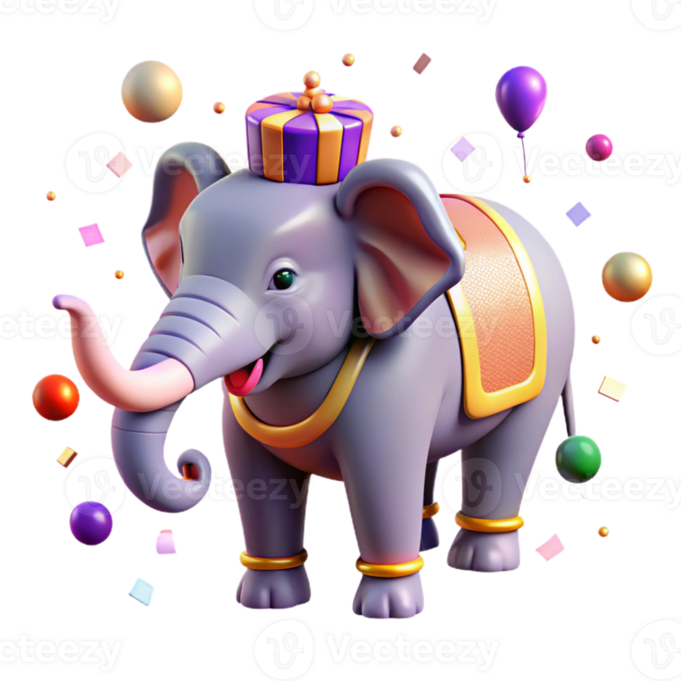 dramatic abstract Ai Tracking Elephant Herd Movement Transparent original png