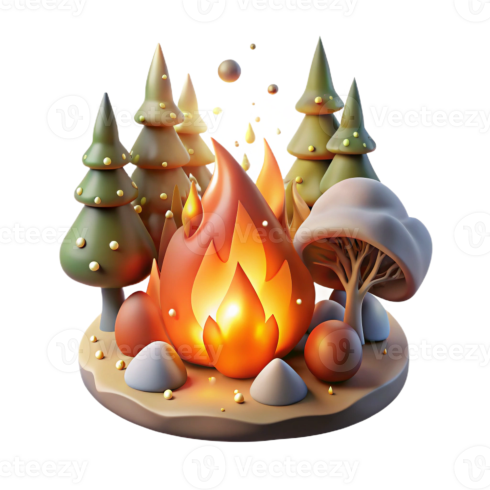 extraordinary modern Burning Forest Climate Impact Transparent Element original png