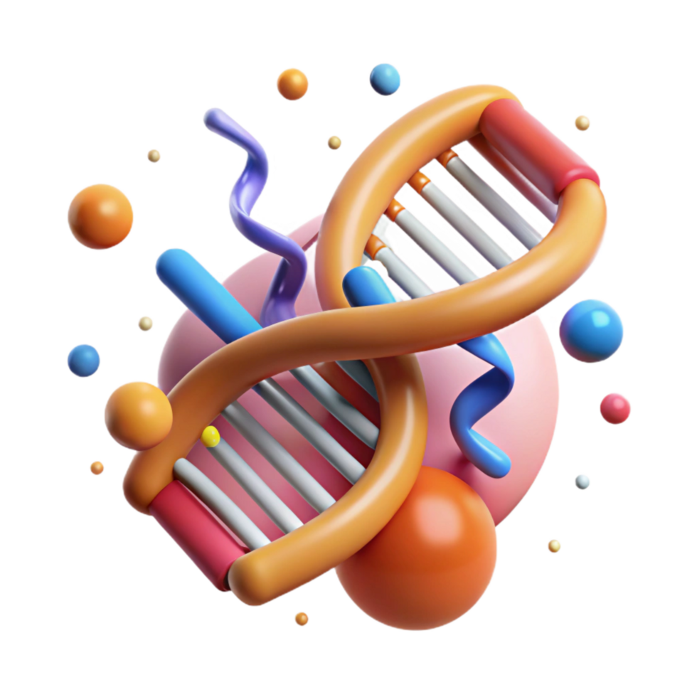 stunning minimalist Genetic Mutation Diagram Isolated Cutout authentic png