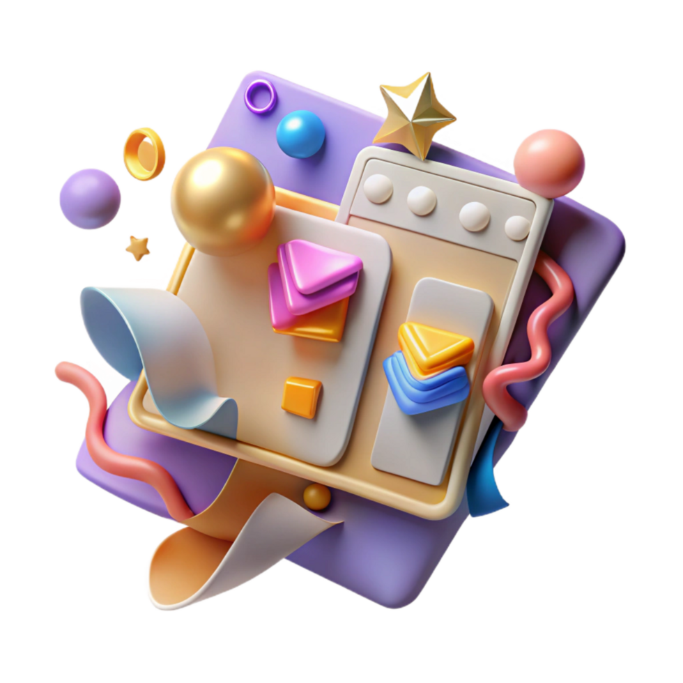 beautiful classic Digital Printing Software Interface Transparent Background professional png