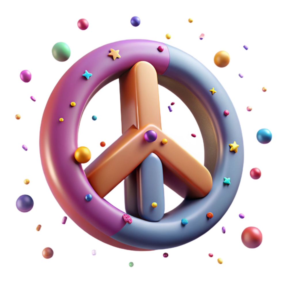 serene rustic Cultural Symbol Peace Sign Isolated Cutout authentic png