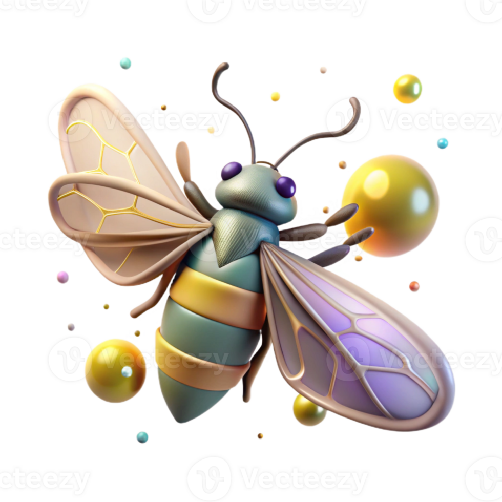 wonderful abstract Cutout of Firefly Losing Bioluminescence authentic png
