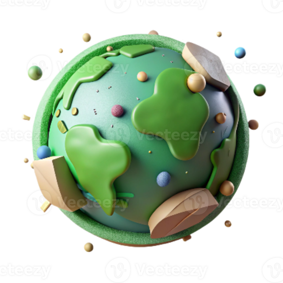 magnificent rustic Environmental Conservation Cutout Isolated Green Globe professional png