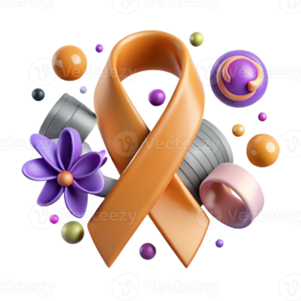 magnificent rustic Endangered Species Awareness Ribbon Isolated Cutout professional png