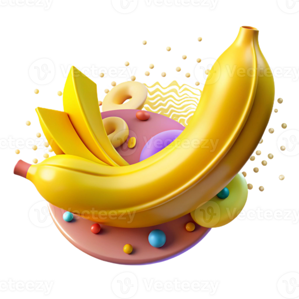 extraordinary rustic Bright Yellow Banana Cutout png