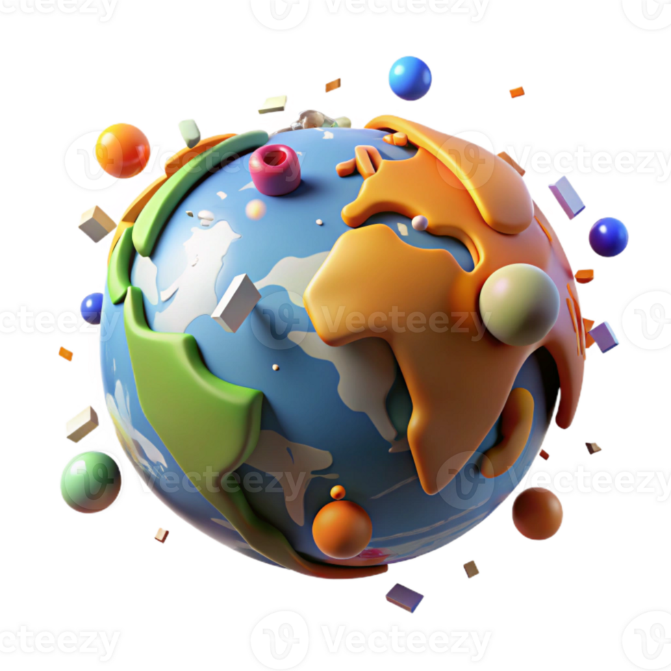 extraordinary rustic Global Warming Impact Visualization Isolated Element detailed png