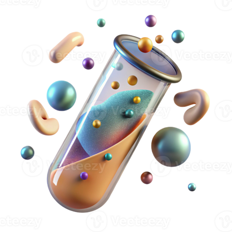 dramatic abstract Contaminated Water Sample Close Up Transparent Background professional png