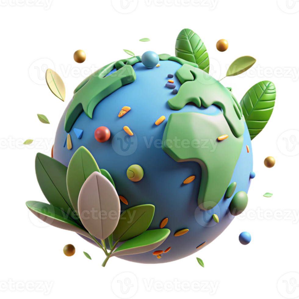 magnificent abstract Earth Globe with Green Overlay Soft Lighting Transparent high resolution png