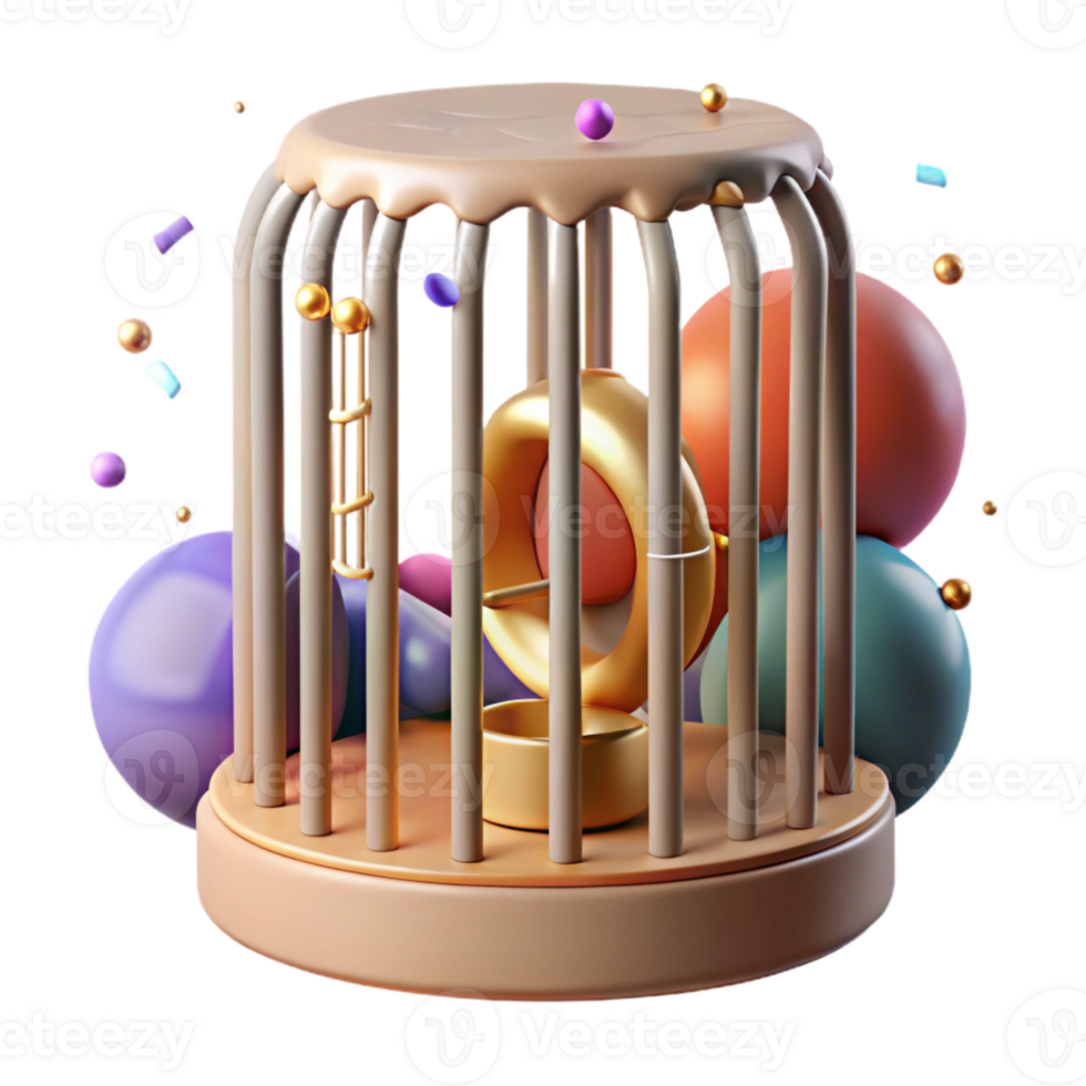 vibrant creative Animal Cage Bars Detail Cutout on White genuine png