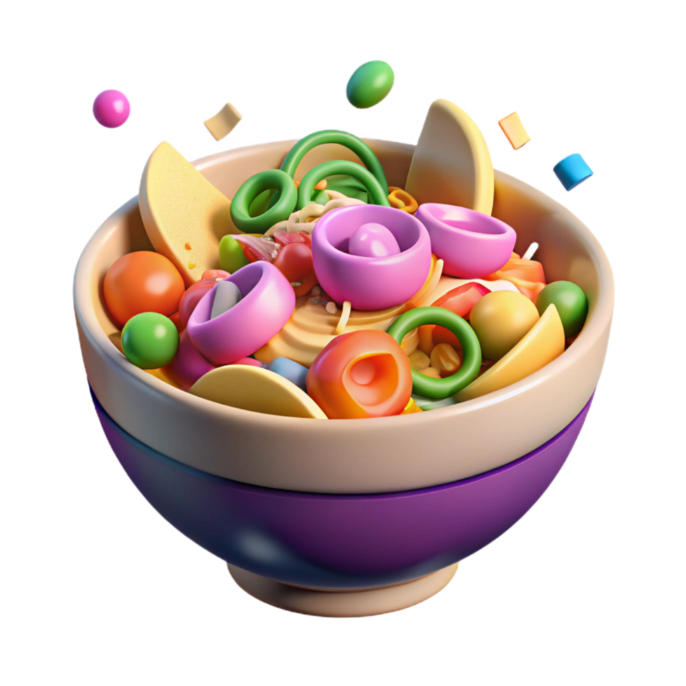 magnificent rustic Bowl of Colorful Salad with Dressing Transparent Background genuine png