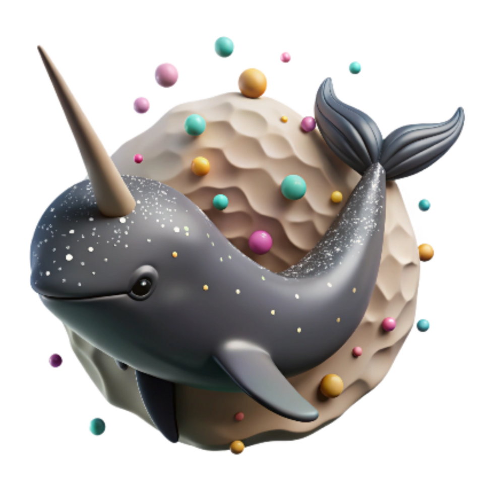stunning artistic Blue Whale Heartbeat with Sonar Interference Cutout high quality png