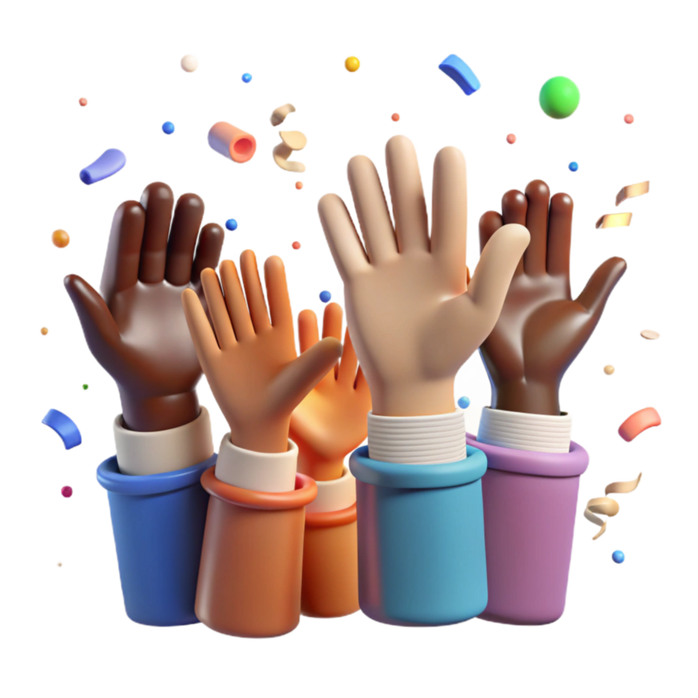 magnificent rustic Diverse Hands Reaching Up Hope Symbol Transparent Background high resolution png