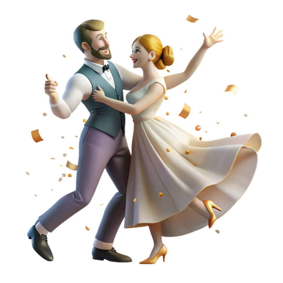 magnificent artistic Ballroom Waltz Graceful Turn Transparent Background Elegant Movement authentic png