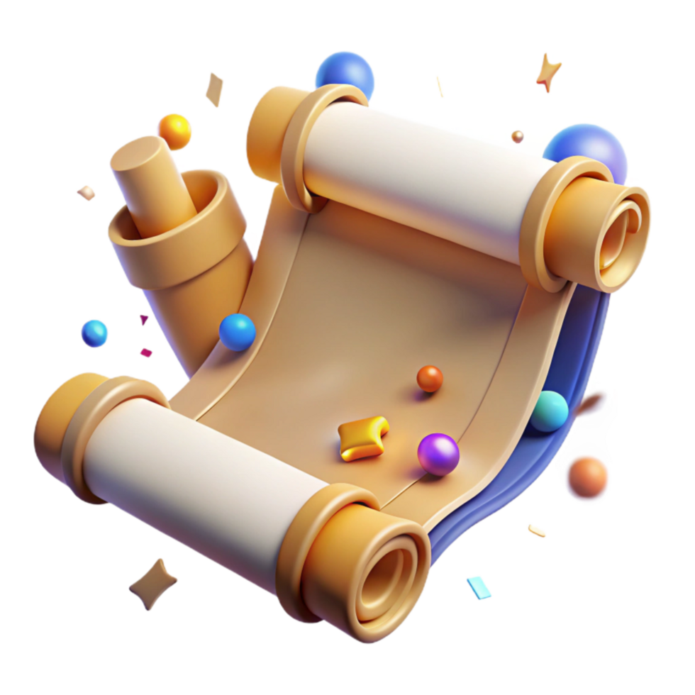 magnificent traditional Ancient Manuscript Illuminated Design Isolated on Transparent Background detailed png