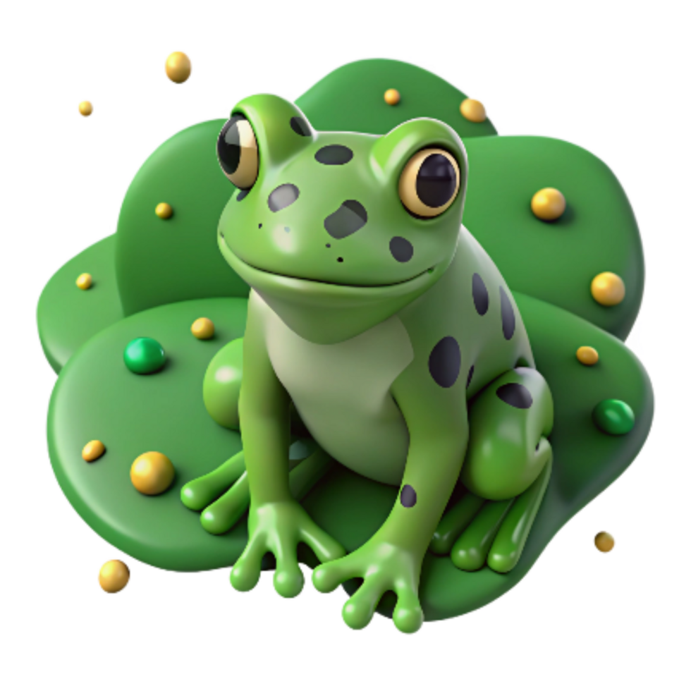 stunning creative Camouflaged Frog Cutout Isolated Green Texture genuine png