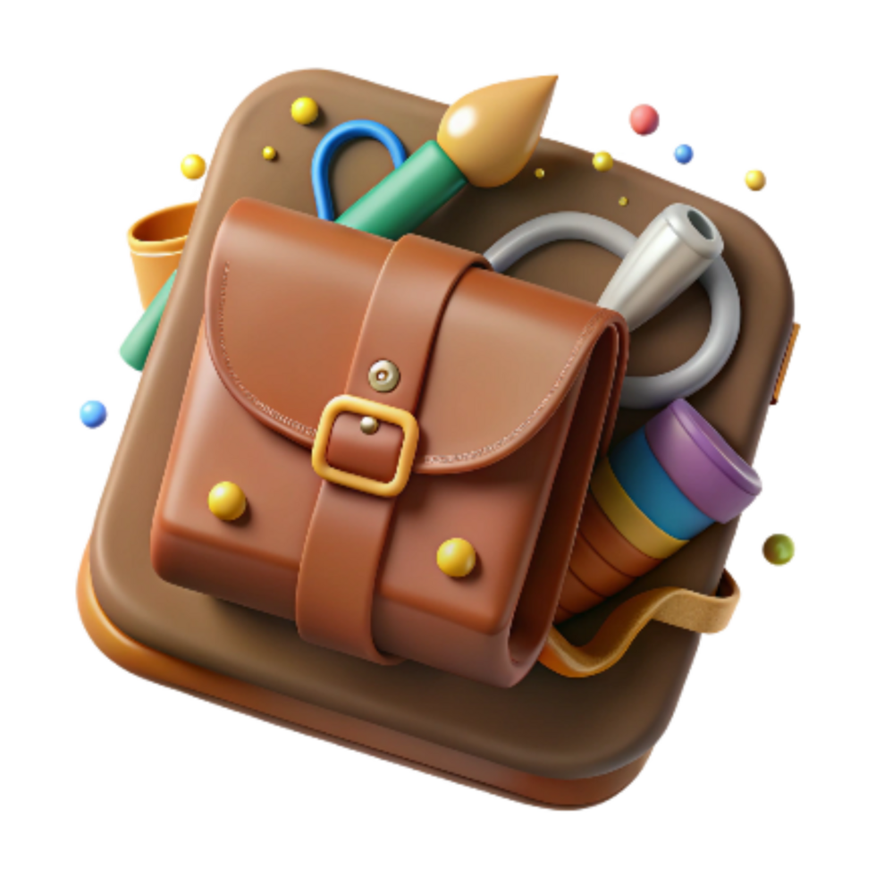 wonderful artistic Fishing Gear Maintenance Icon Brown Isolated on Transparent Background exclusive png