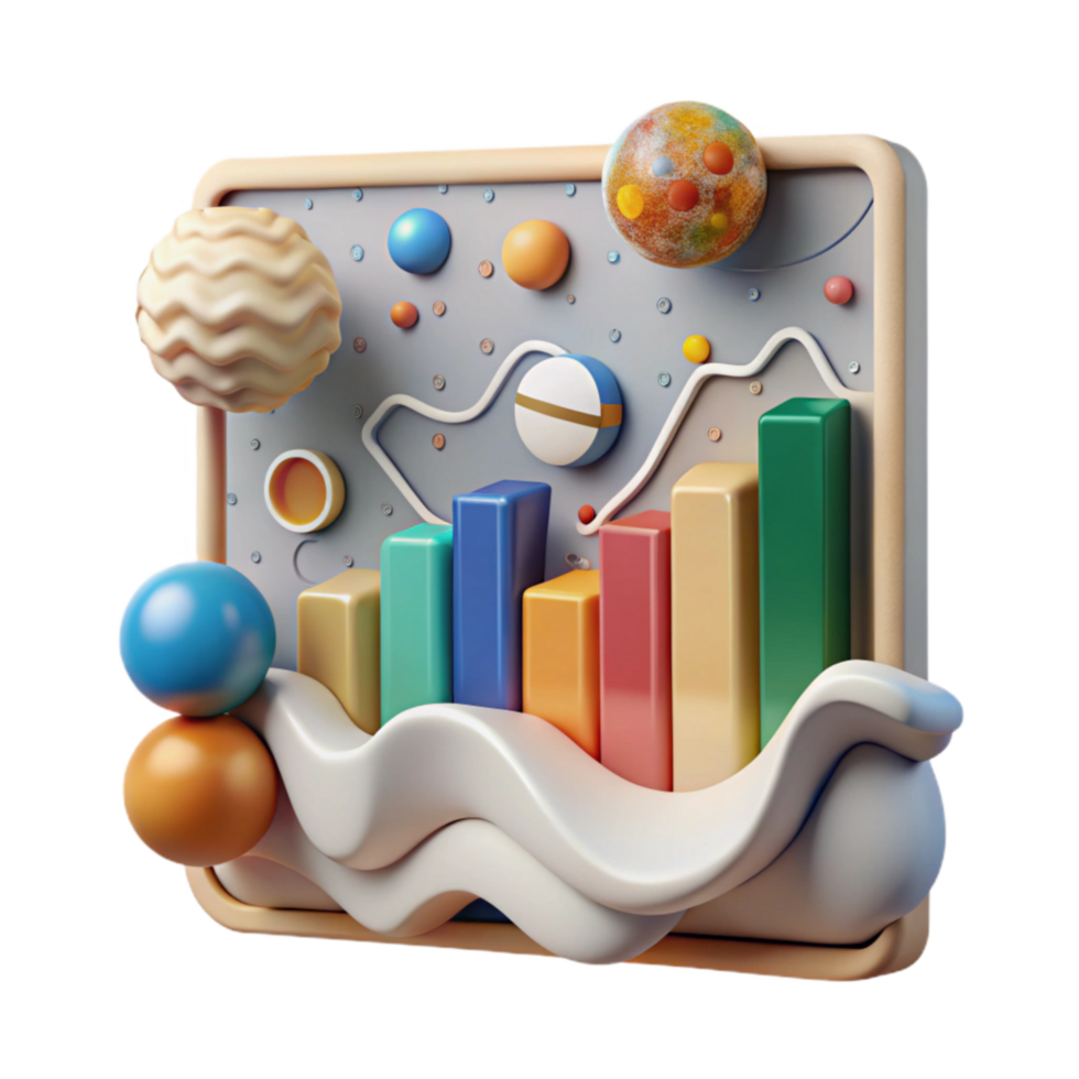 serene abstract Climate Change Data Chart Graph Transparent Cutout high resolution png
