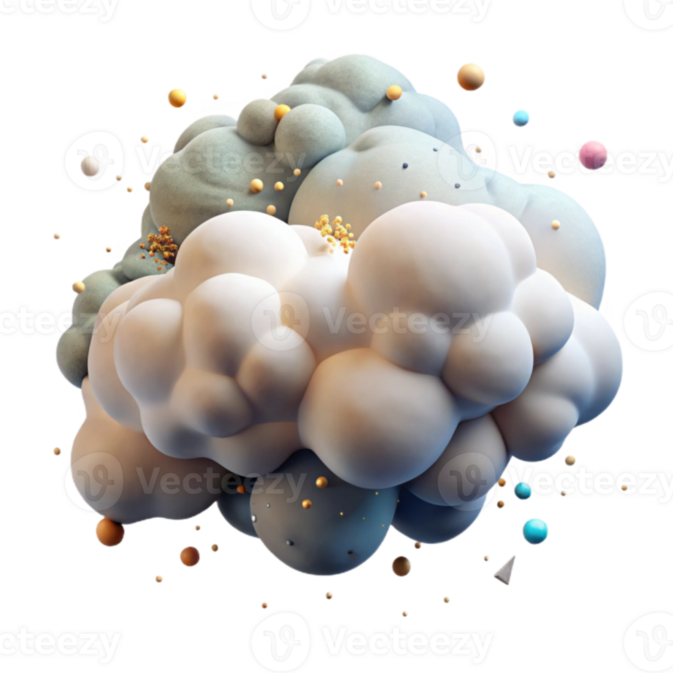 extraordinary contemporary Billowing Cumulus Clouds Isolated Element high quality png