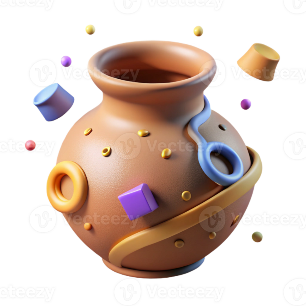 wonderful abstract Ancient Pottery Fragment Isolated Transparent Background original png