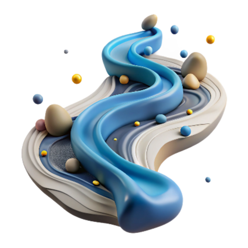 impressive artistic Flowing Water Cutout Isolated Stream Pattern high resolution png