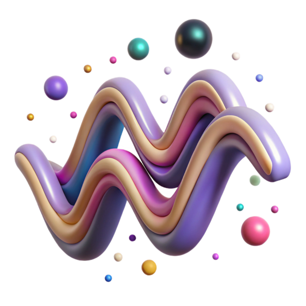 dramatic traditional Dynamic Waveform Pattern Isolated Element original png