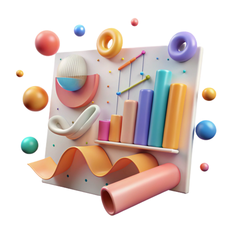 magnificent classic Data Analytics Charts Graphs Transparent Background genuine png