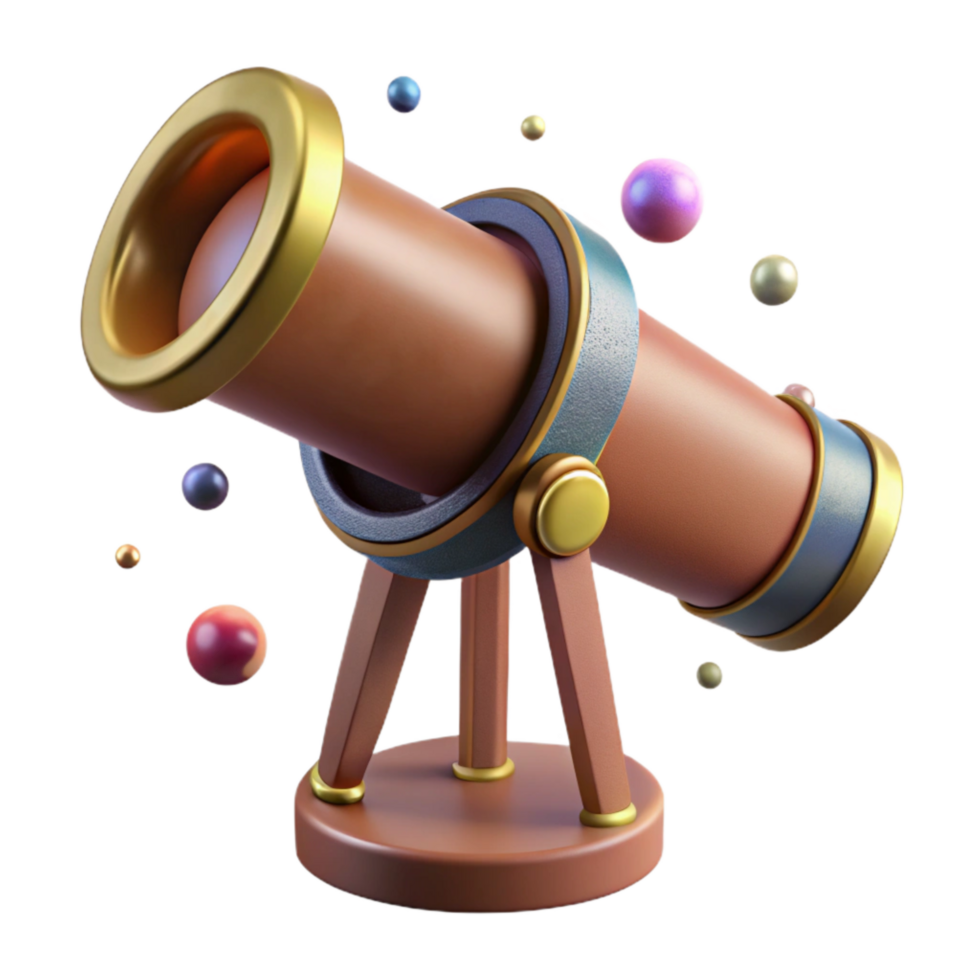wonderful contemporary Antique Telescope Side View Cutout high resolution png