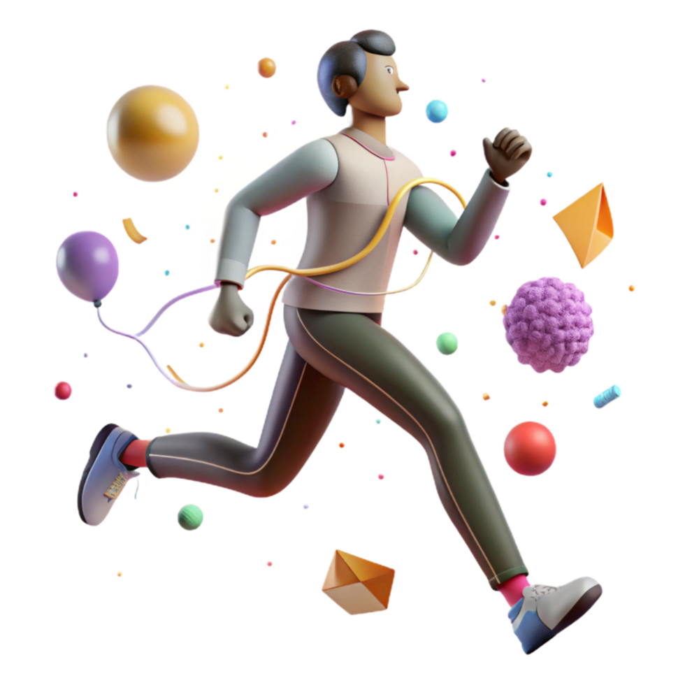 extraordinary rustic Exercising Outdoors Running Silhouette Cutout detailed png