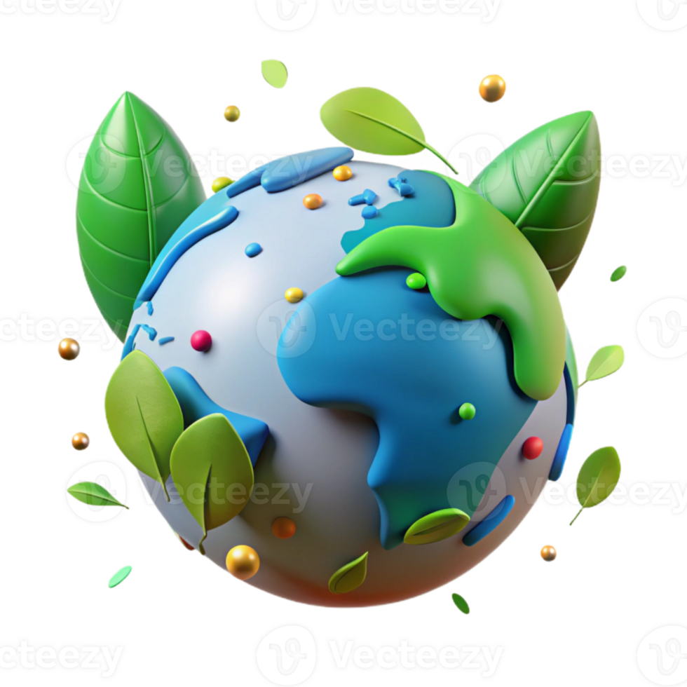 elegant modern Earth Globe with Green Overlay Soft Lighting Transparent authentic png