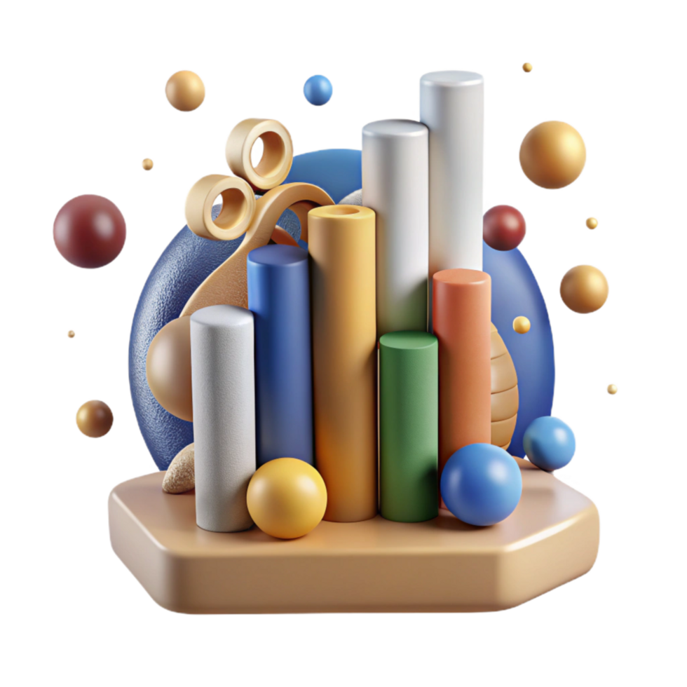 dramatic rustic Bar Graph Showing Co2 Emissions Isolated Element high quality png