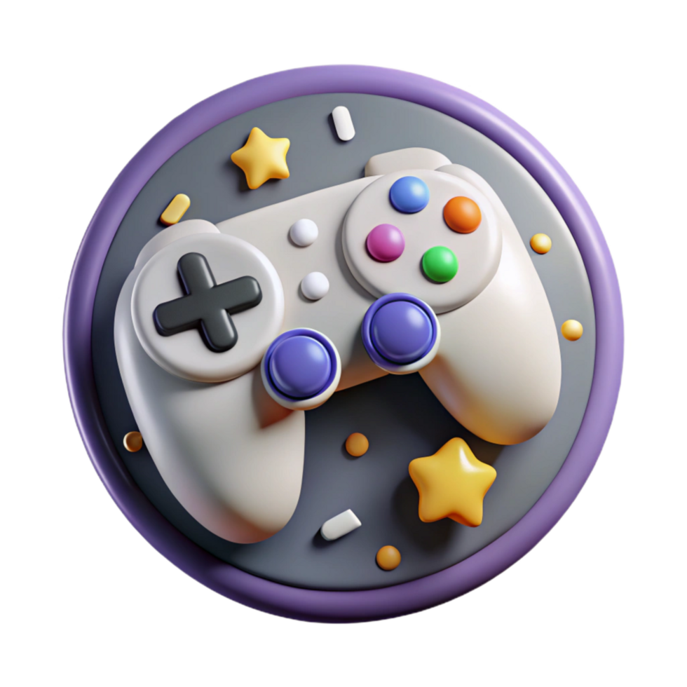 serene modern Gaming Controller Buttons Close Up Cutout professional png