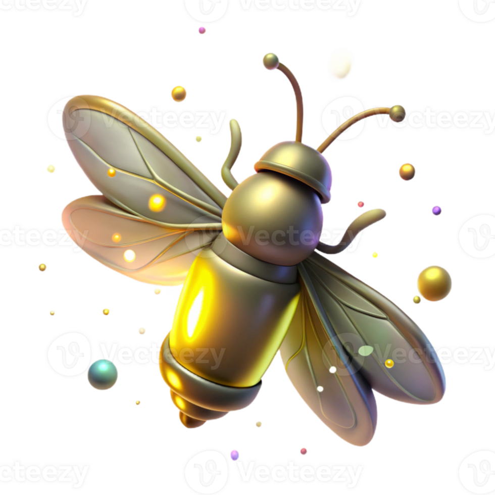 magnificent creative Firefly Disappearing in Light Polluted Sky Isolated premium png