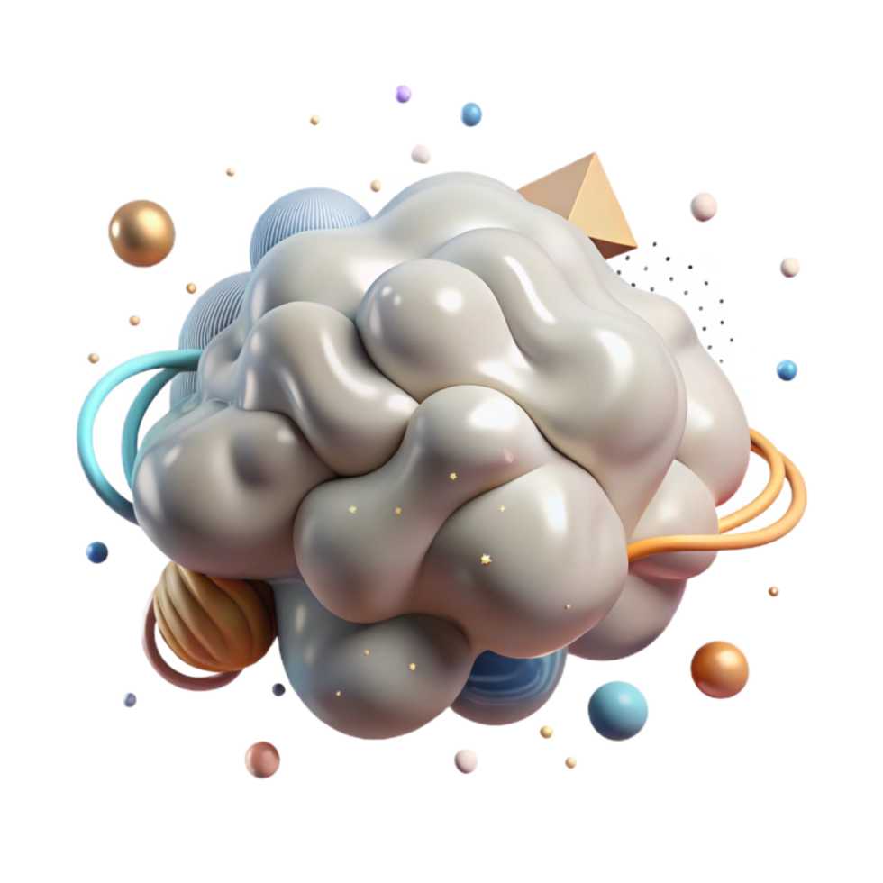 elegant minimalist Abstract Cloud Formation Cutout Transparent Background original png