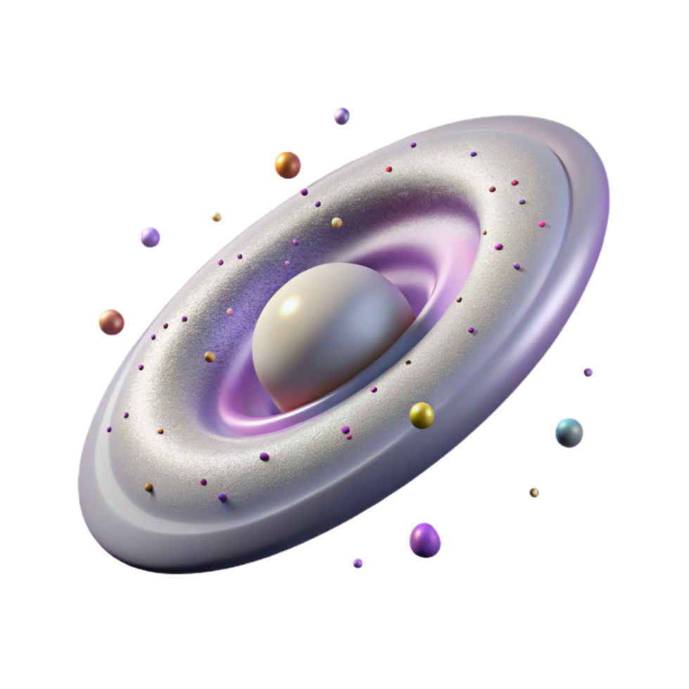 impressive rustic Distant Quasar Isolated on Transparent Background png