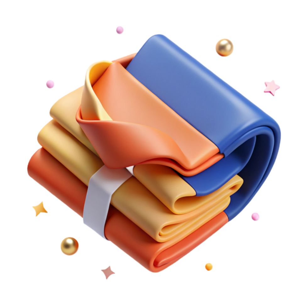elegant classic Folded Flag Icon Transparent with Precise Folds exclusive png