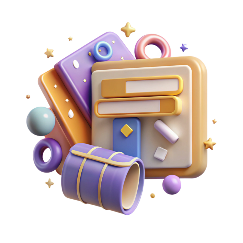 impressive contemporary Digital Library Interface Search Bar Transparent Background png