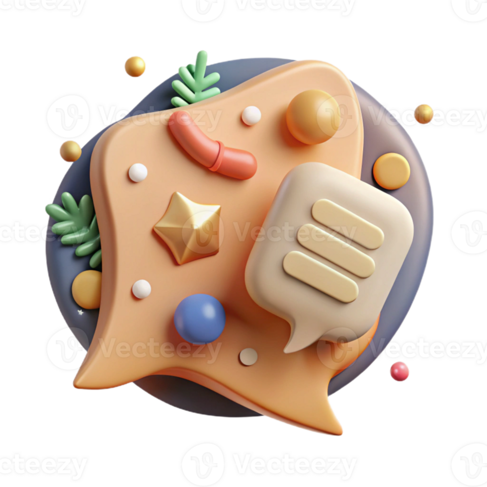 serene traditional Communication Icon Speech Bubble Cutout premium png