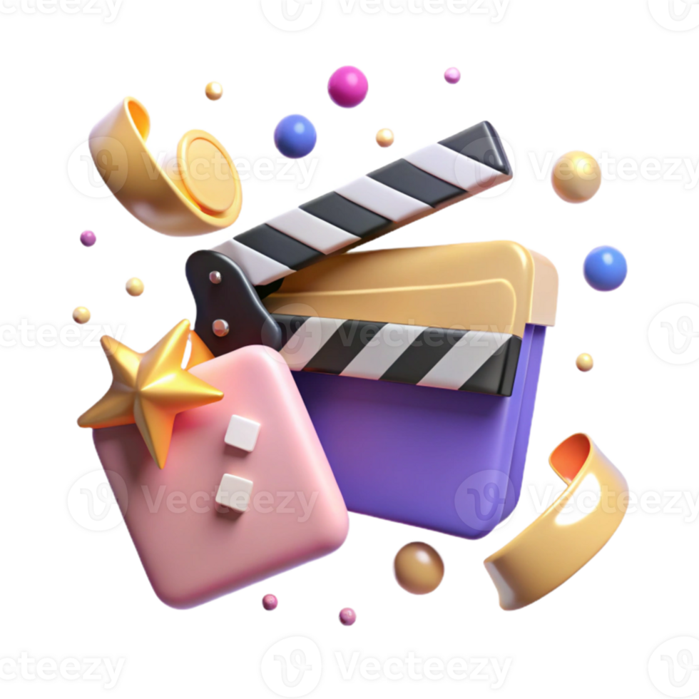 wonderful contemporary Clapperboard Open Close Animation Sequence Isolated professional png