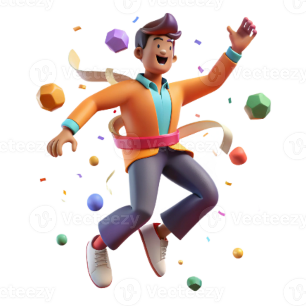 vibrant contemporary Energetic Salsa Dancer Isolated with Motion Blur detailed png