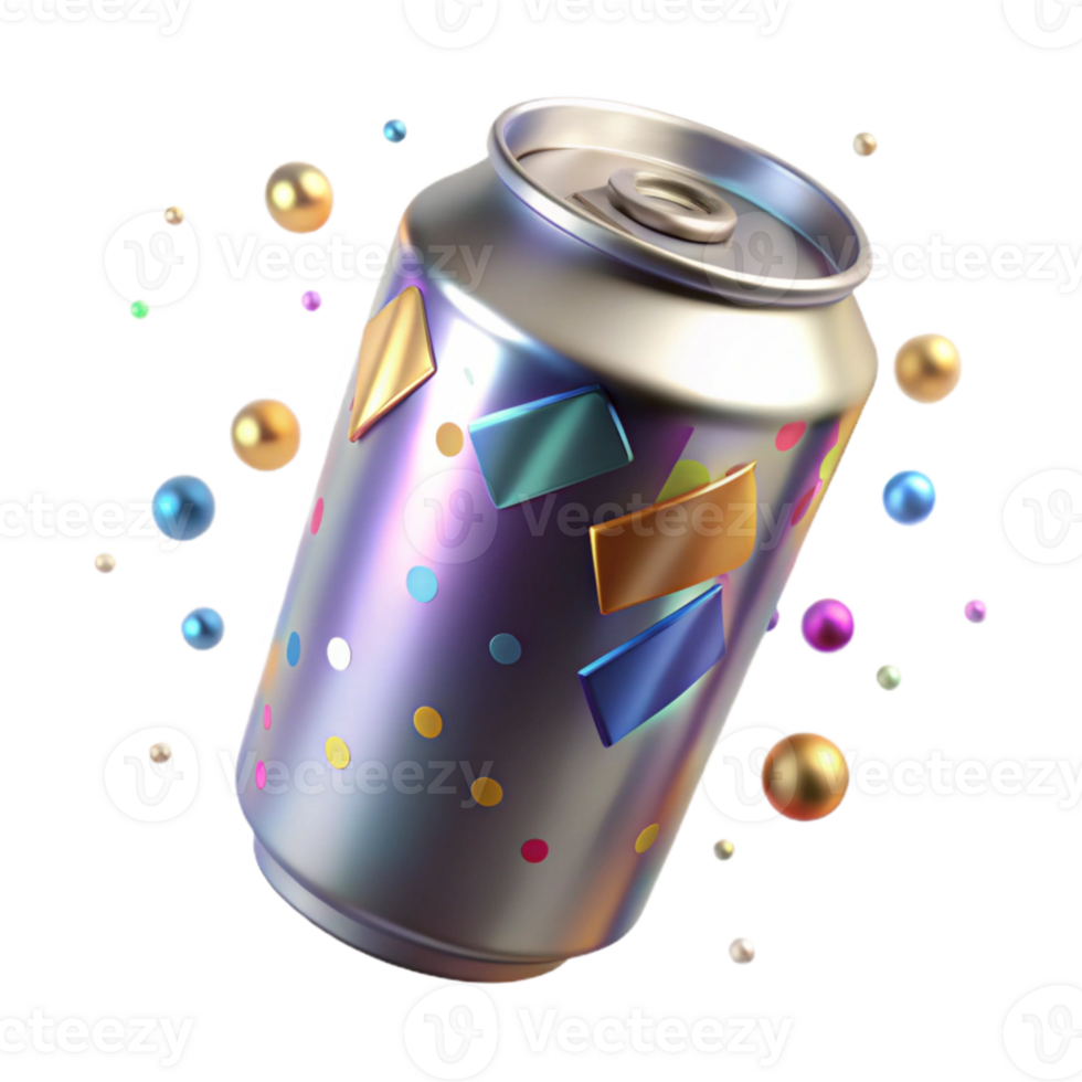 magnificent abstract Empty Aluminum Can Ready for Recycling Transparent Background authentic png