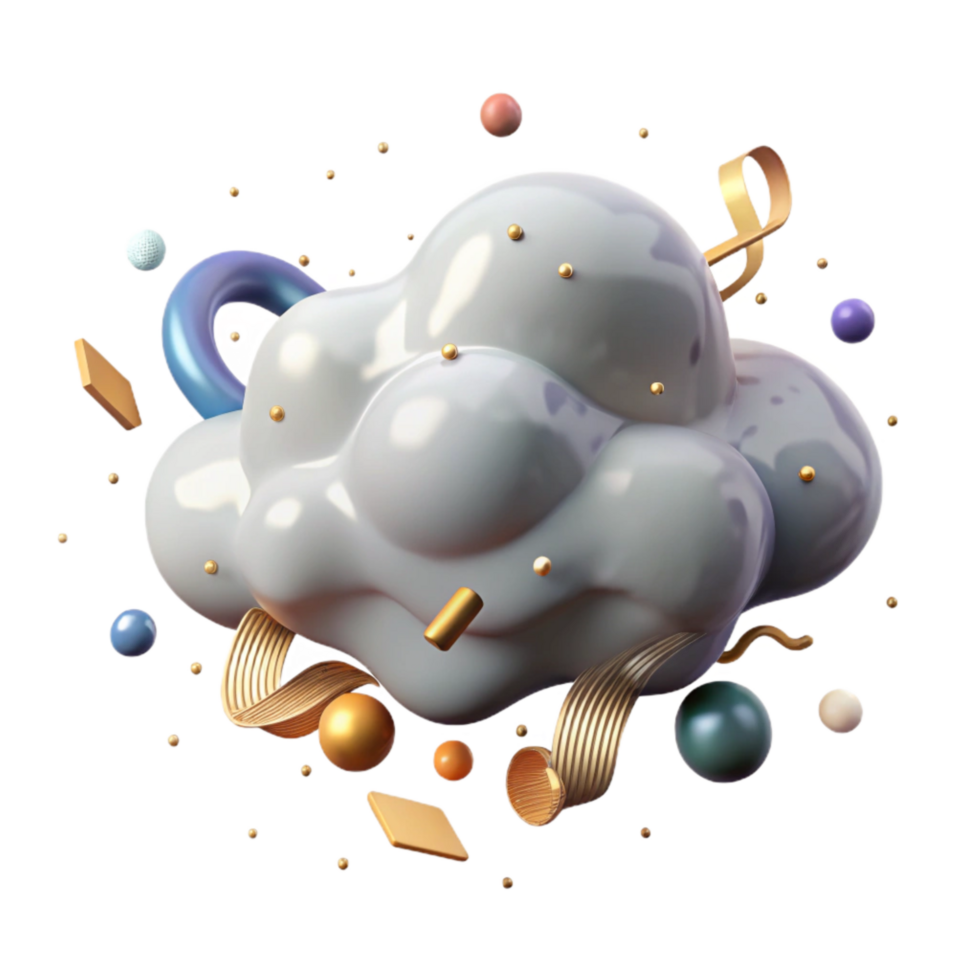 wonderful rustic Dark Storm Cloud Isolated with Lightning Bolt premium png